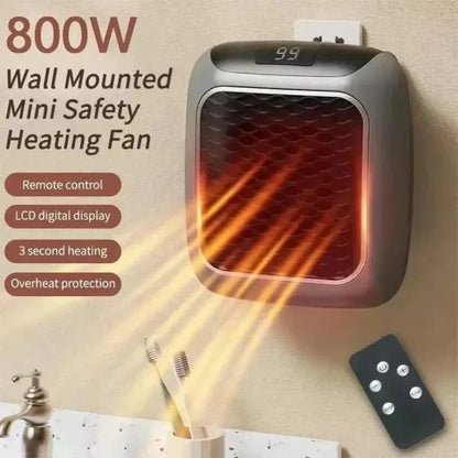 Handy Heater Turbo – Portable Wall-Outlet Ceramic Space Heater with Digital Thermostat & Timer